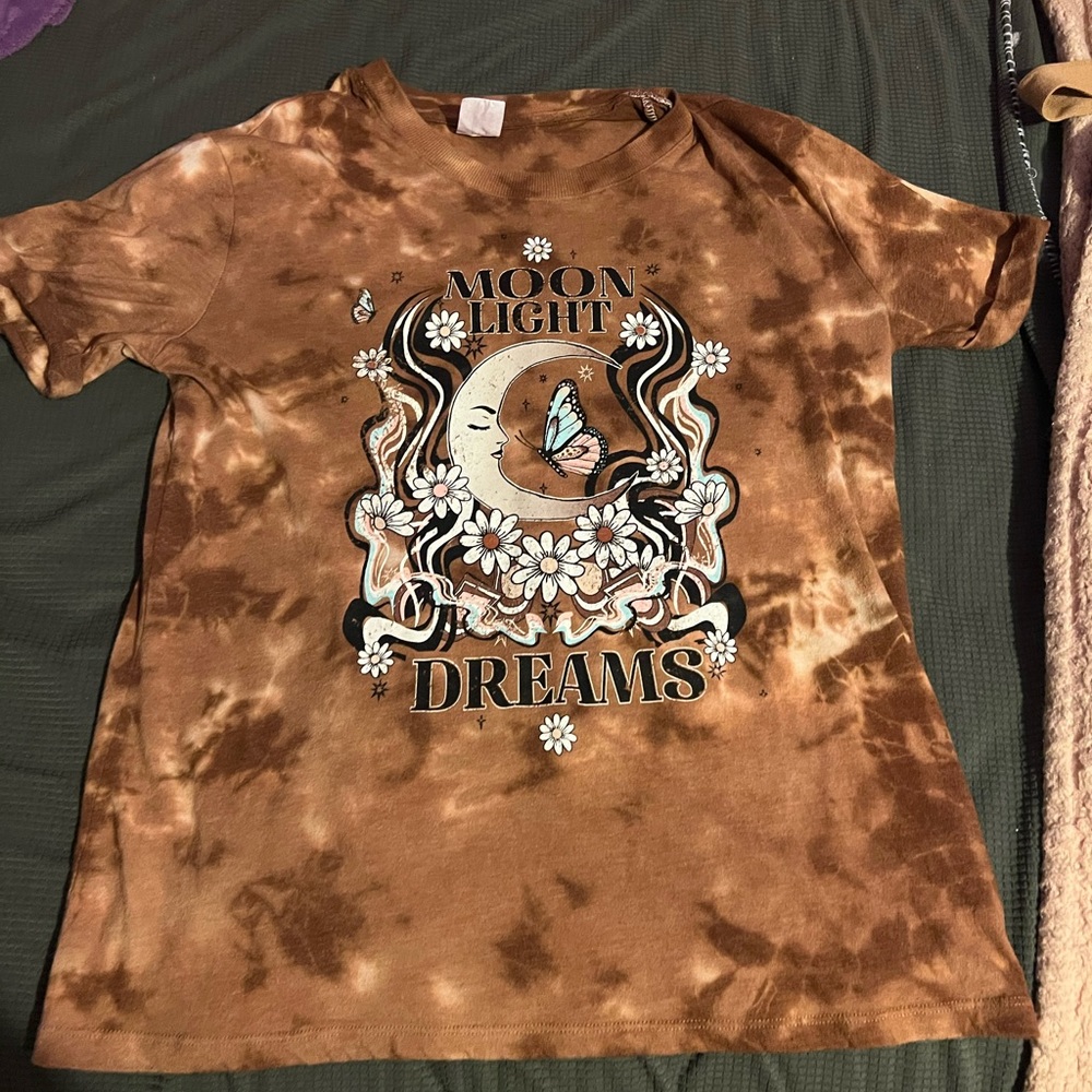 Brown Graphic T-Shirt, Women’s size Small